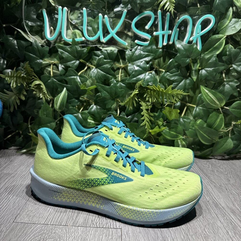 Size 9 - Brooks Hyperion Tempo Green Dusty Blue Running Shoe Men SAMPLE